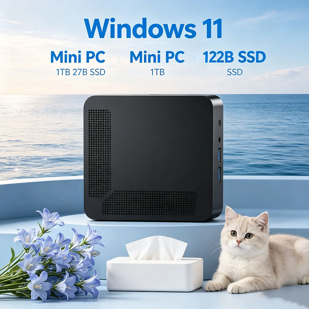 Pc Gaming I3 - Mini PC con Cristal Templado, Core