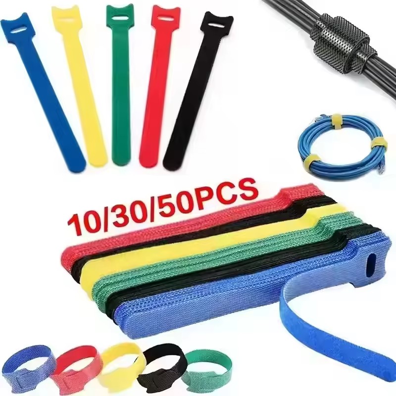 Cable Management Sleeve - Organizador de Cables USB, 10/30/50 Unidades,
