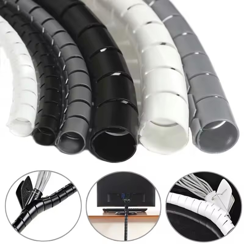 Cable Management Sleeve - Protector de Cable en Espiral Flexible