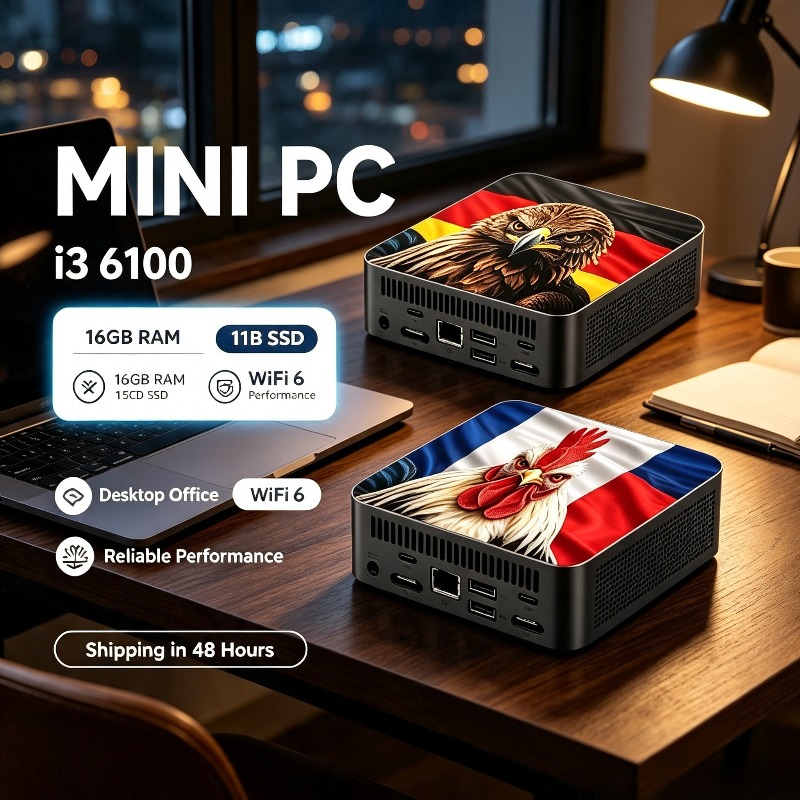 Pc Gaming I3 - Mini PC de Escritorio para Juegos