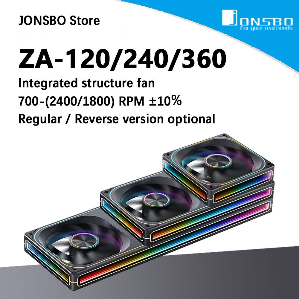 Argb Case Fan - JONSBO ZA-120/240/360 ARGB 12/24/36CM ventilador del