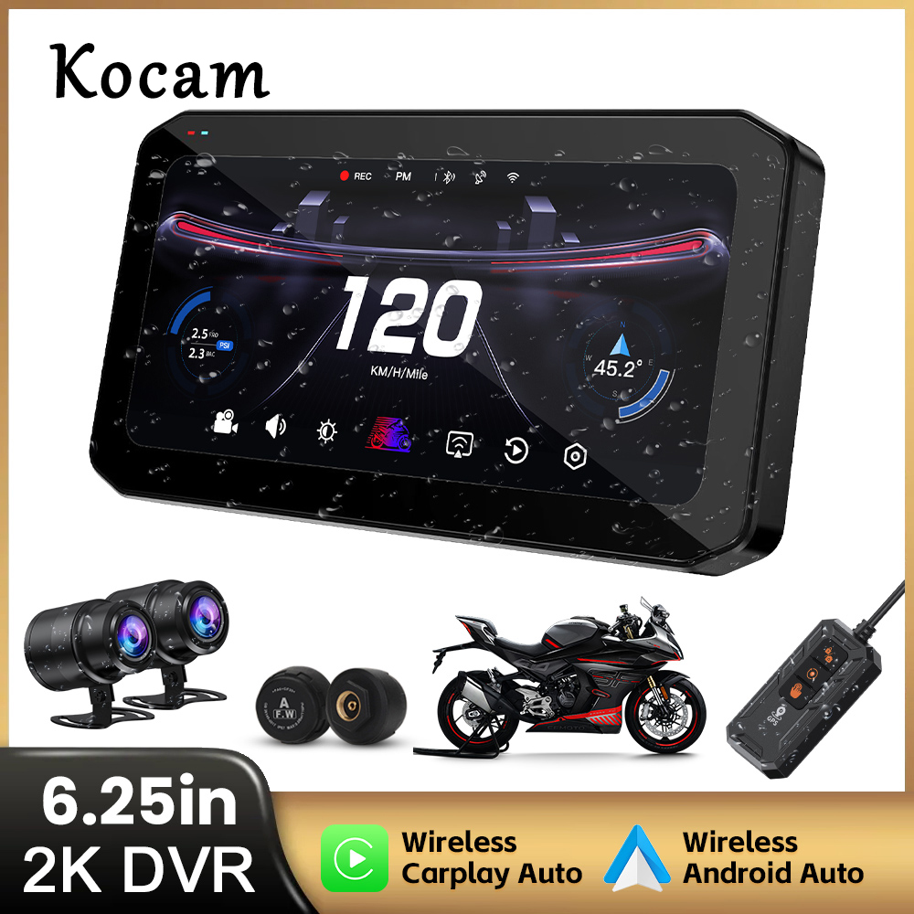 Pc Gaming Vr - 6,25 pulgadas Carplay motocicleta DVR navegación
