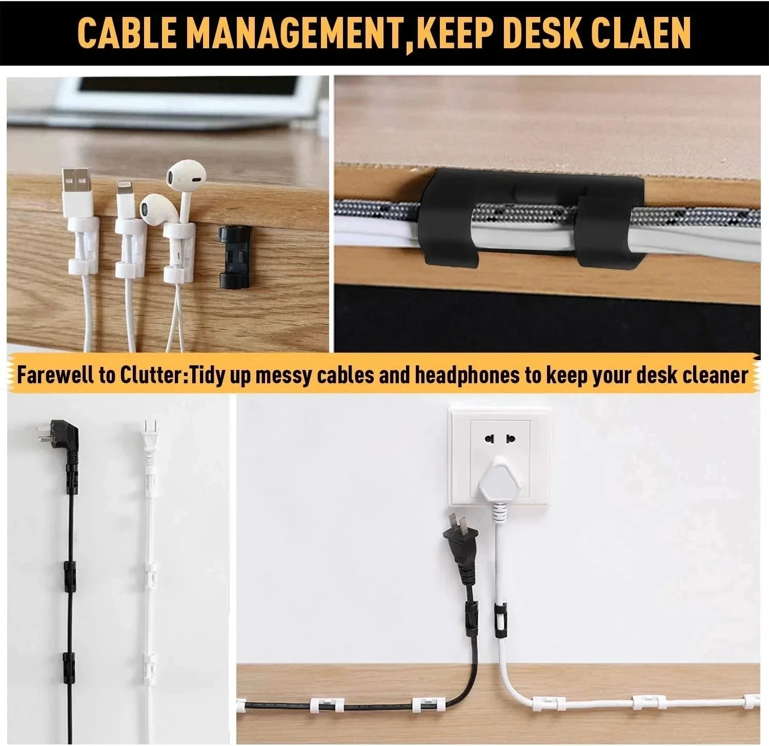 Organizador de cables, soporte - Cable Management Sleeve reseña y precio