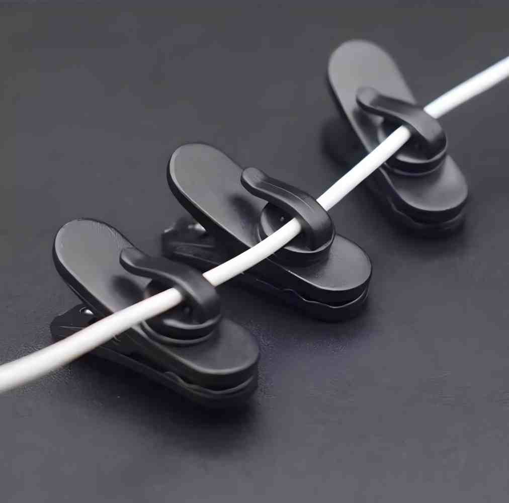 10 clips giratorios para cable - Headset Stand reseña y precio