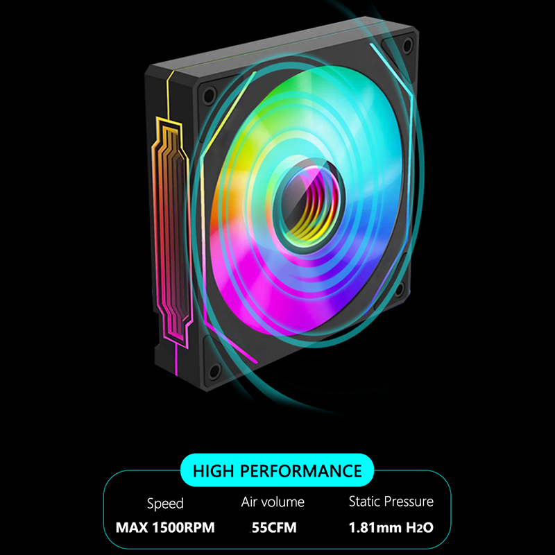 JUMPEAK-ventilador de carcasa  - Argb Case Fan reseña y precio