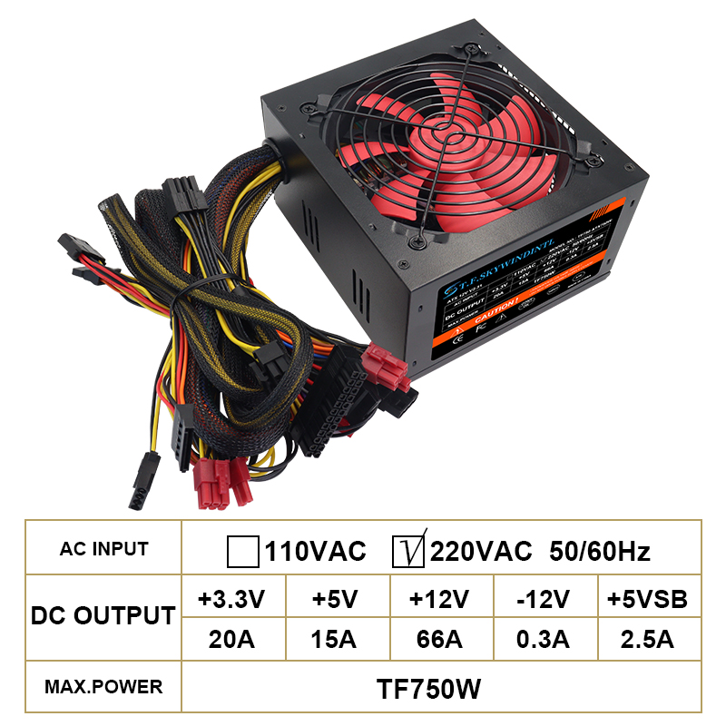 Fuente de Alimentación ATX 750 - Pc Unit For Gaming reseña y precio
