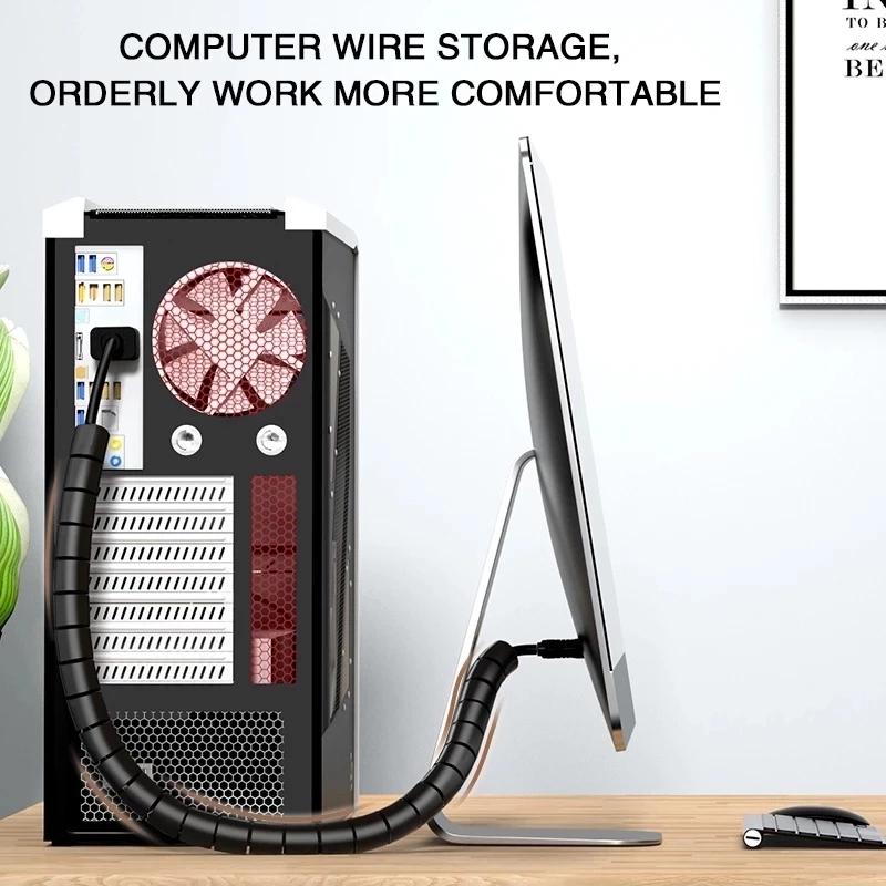 Protector de Cable en Espiral  - Cable Management Sleeve reseña y precio