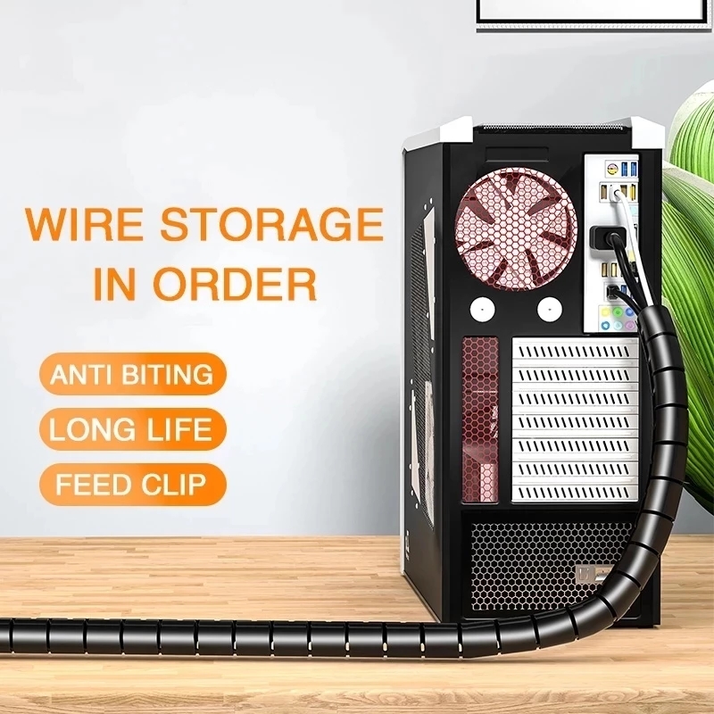 Protector de Cable en Espiral  - Cable Management Sleeve reseña y precio