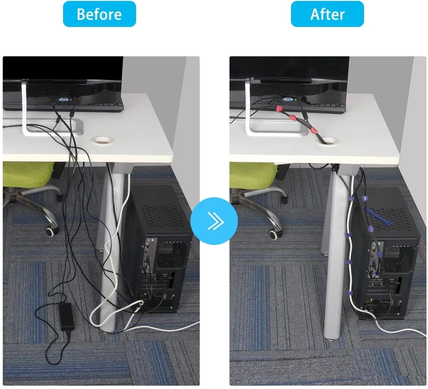 10-50 Piezas de Cintas Multius - Cable Management Sleeve reseña y precio