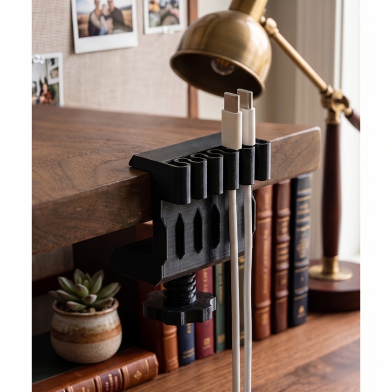 3 clips organizadores de cable - Cable Management Sleeve reseña y precio