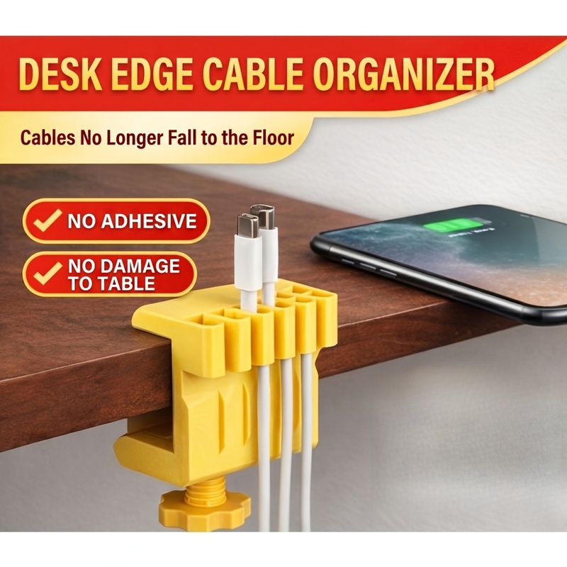 3 clips organizadores de cable - Cable Management Sleeve reseña y precio