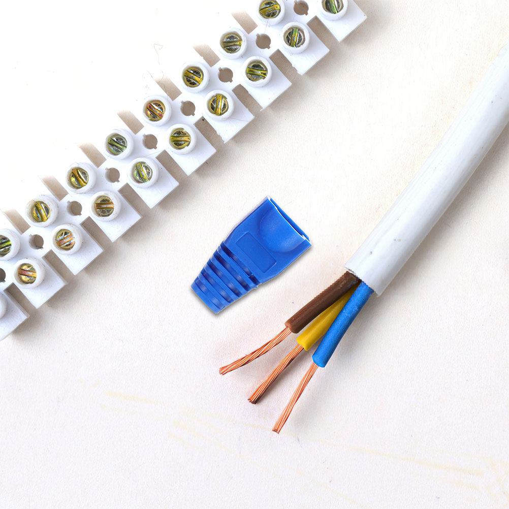 100 tapas protectoras de plást - Cable Management Sleeve reseña y precio