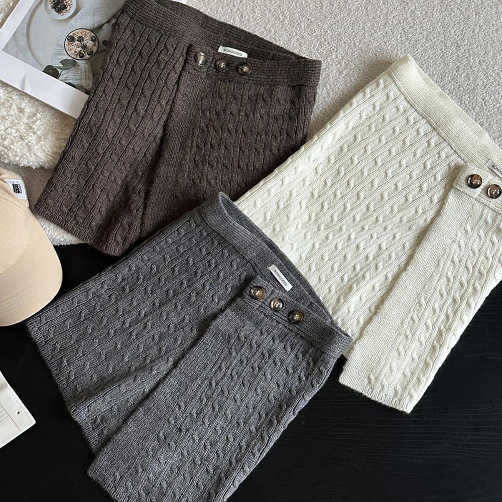 Falda cruzada de punto trenzad - Cable Management Sleeve reseña y precio