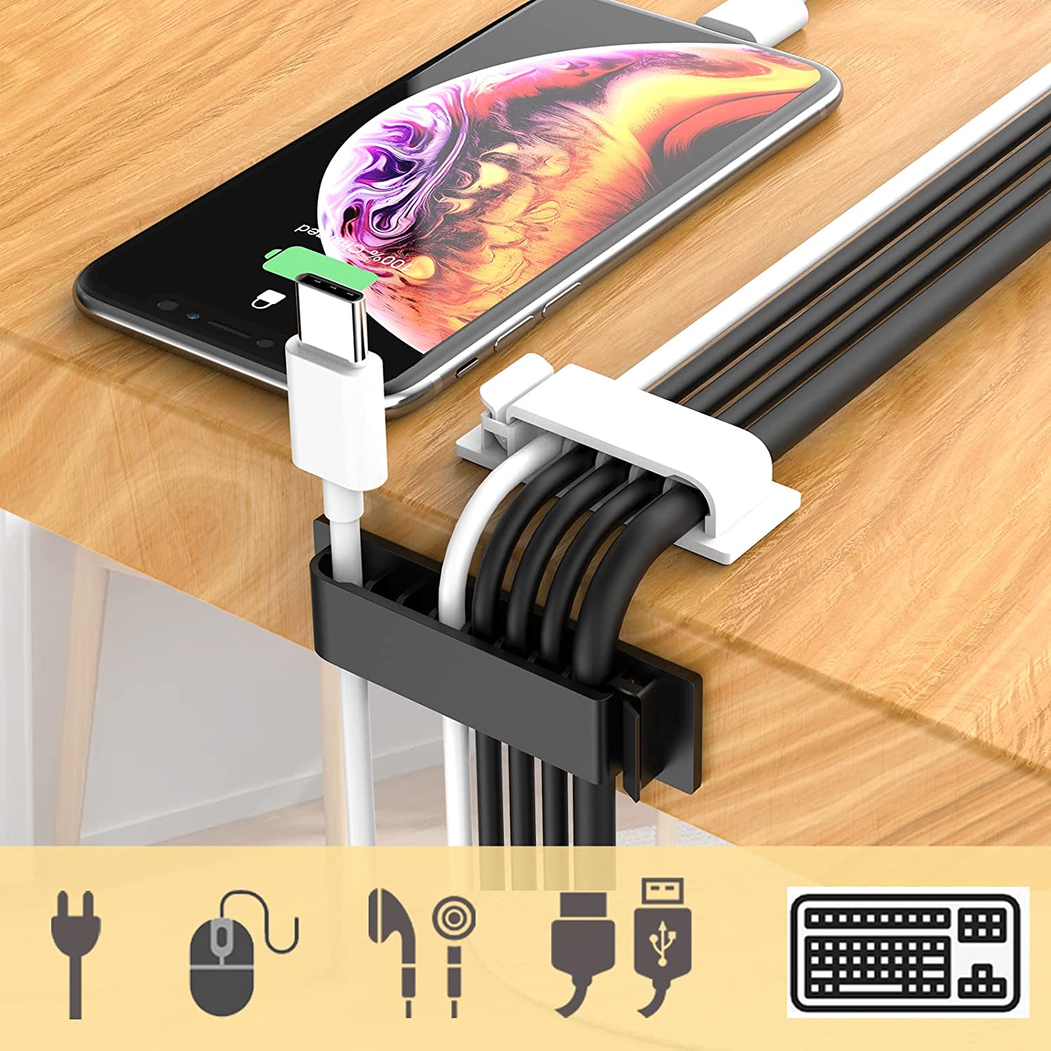 Organizador de cables, soporte - Cable Management Sleeve reseña y precio